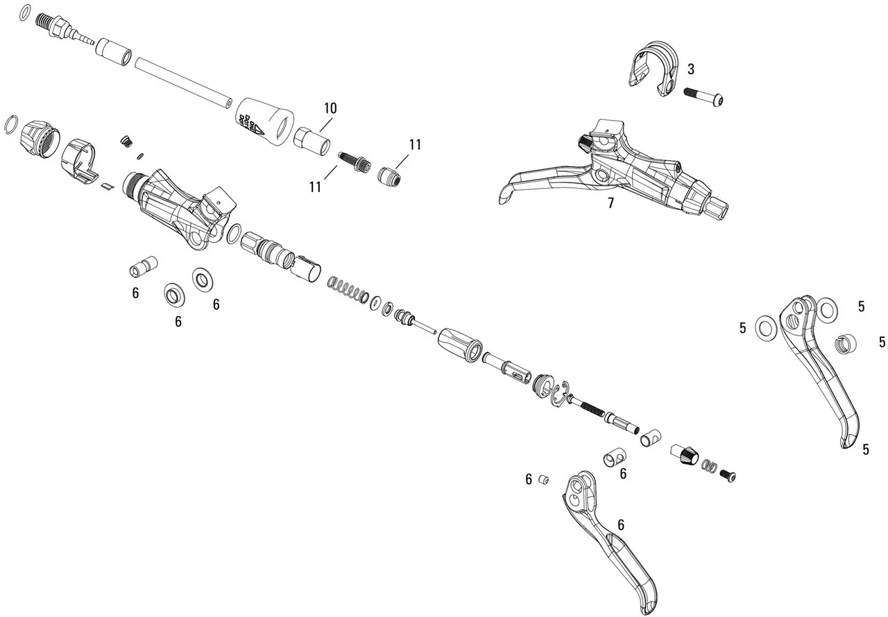 AVID Pièces Détachées Pour Levier De Frein Elixir 9 Trail 1 AVID Pièces Détachées Pour Levier De Frein Elixir 9 Trail