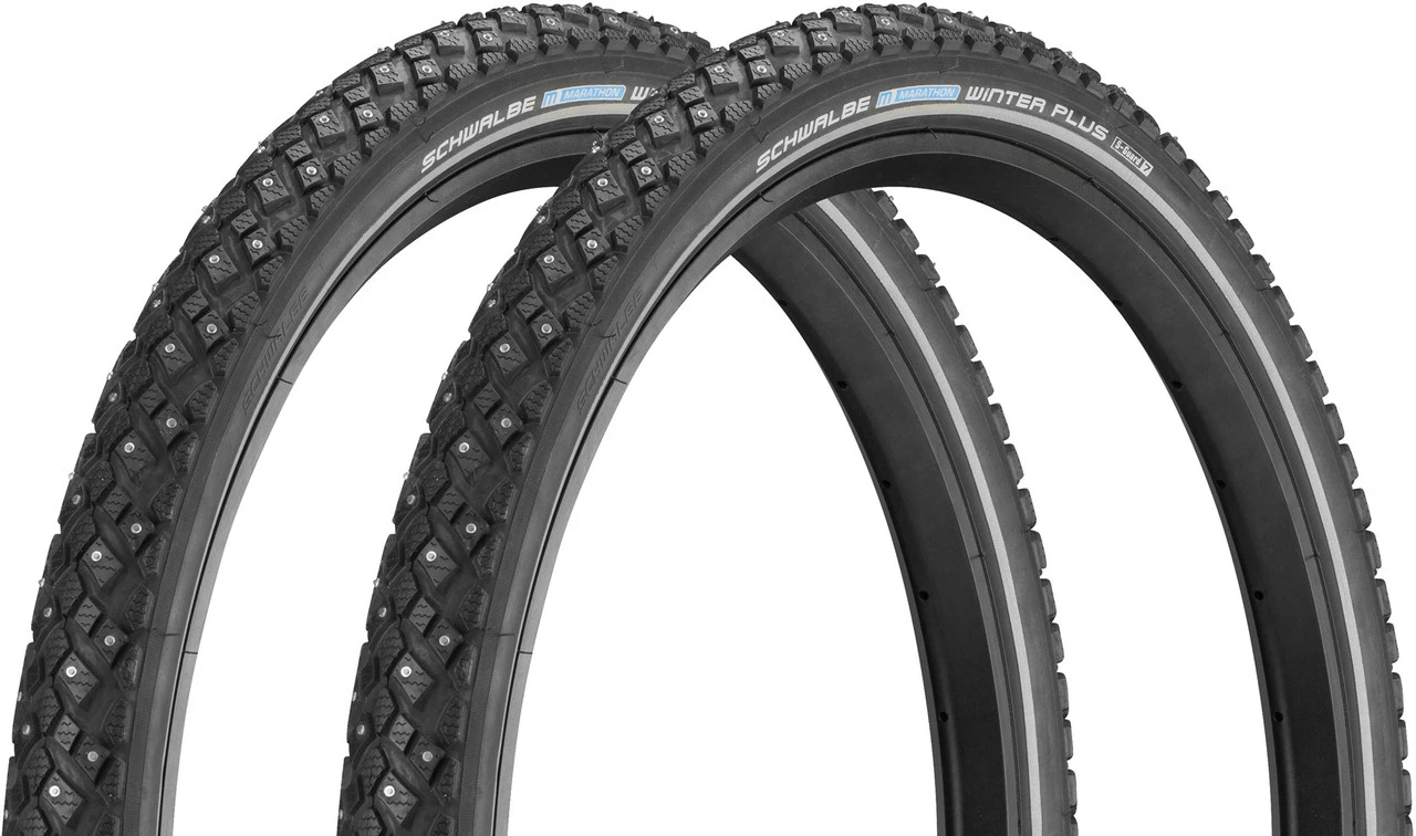 Schwalbe Set De 2 Pneus Rigides Cloutés Marathon Winter Plus 20" 1 Schwalbe Set De 2 Pneus Rigides Cloutés Marathon Winter Plus 20"