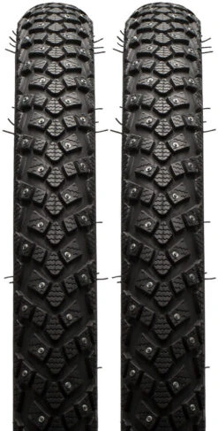 Schwalbe Set De 2 Pneus Rigides Cloutés Marathon Winter Plus 24" -Shimano Soldes Magasin 271211