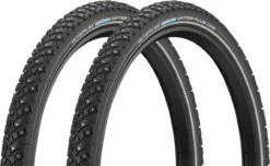 Schwalbe Set De 2 Pneus Rigides Cloutés Marathon Winter Plus 26"