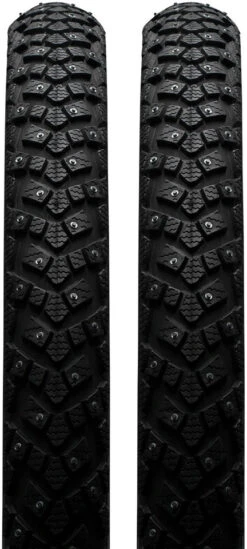 Schwalbe Set De 2 Pneus Rigides Cloutés Marathon Winter Plus 26" -Shimano Soldes Magasin 271216