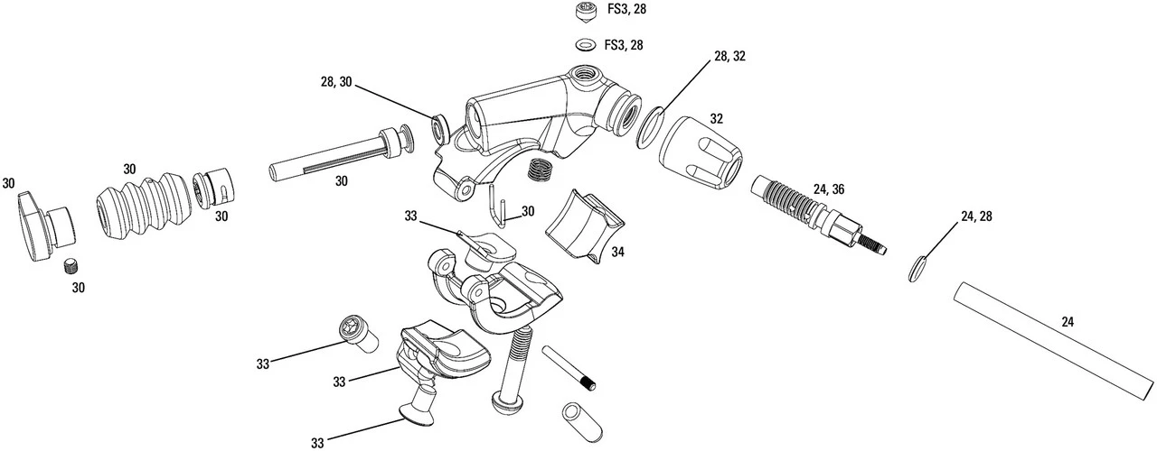 ROCKSHOX Pièces Pour Reverb Remote (A2 / 2013-2016) 1 ROCKSHOX Pièces Pour Reverb Remote (A2 / 2013-2016)