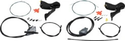 Shimano Set De Freins à Disque Av+arr 105 BR-R7070 + ST-R7020 -Shimano Soldes Magasin 383315