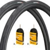 Continental Set De 2 Pneus Souples Grand Prix 5000 28" + Chambres à Air Race 28