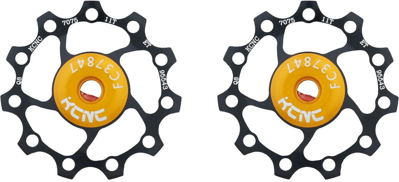 Kcnc Galets De Dérailleur En Aluminium Jockey Wheel - 1 Paire 1 Kcnc Galets De Dérailleur En Aluminium Jockey Wheel - 1 Paire